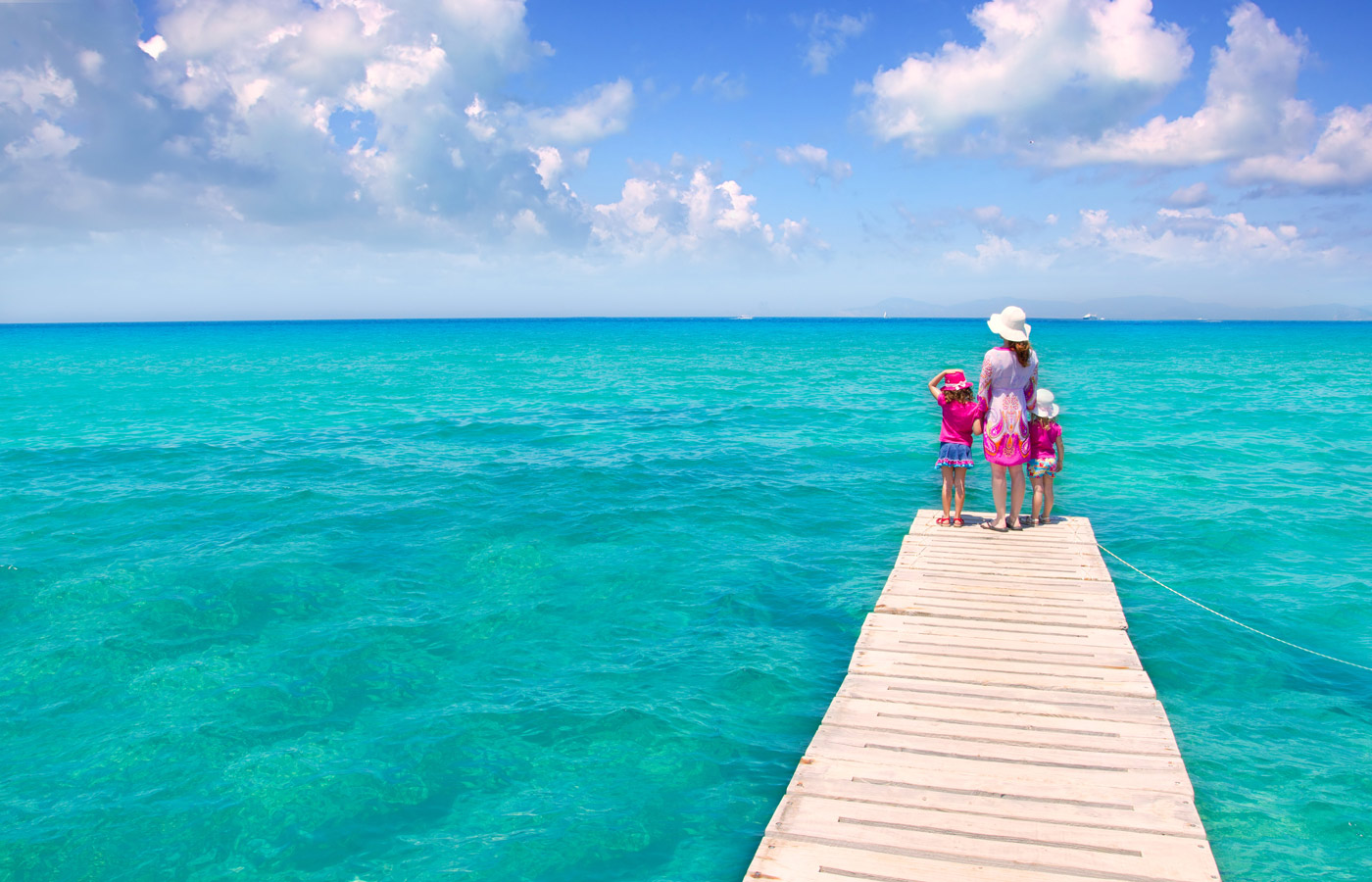 Familia mar azul